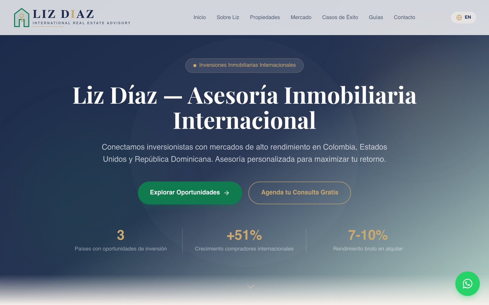 Captura de https://lizdiazbienesraices.com